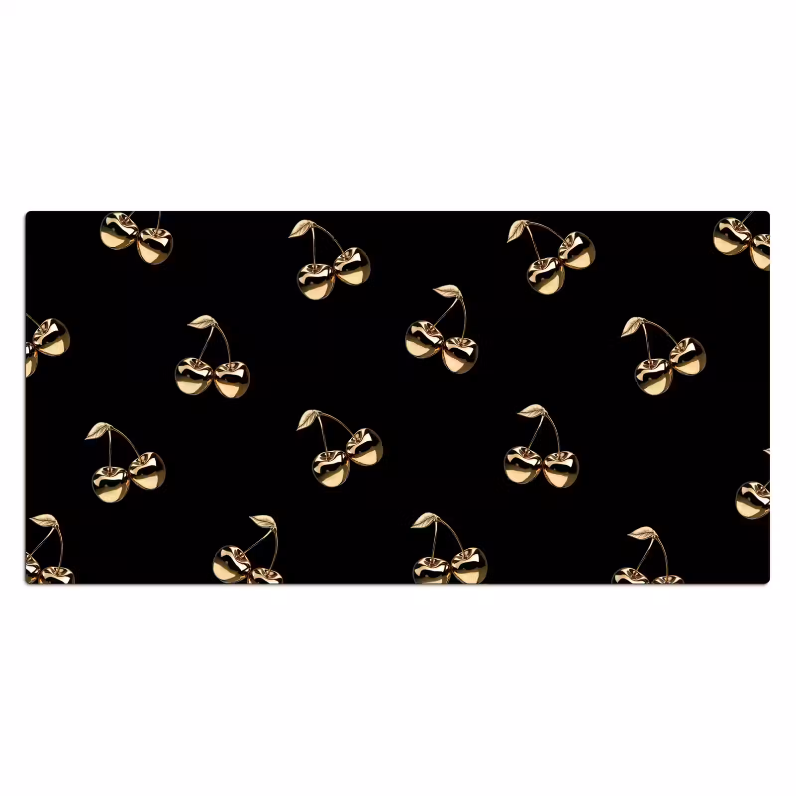 Bureau onderlegger - Patroon - Kersen - Goud - Chrome — 1