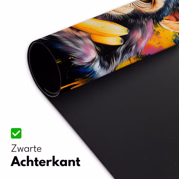 Bureau onderlegger - Aap - Graffiti - Kleurrijk - Bananen - Modern — 4