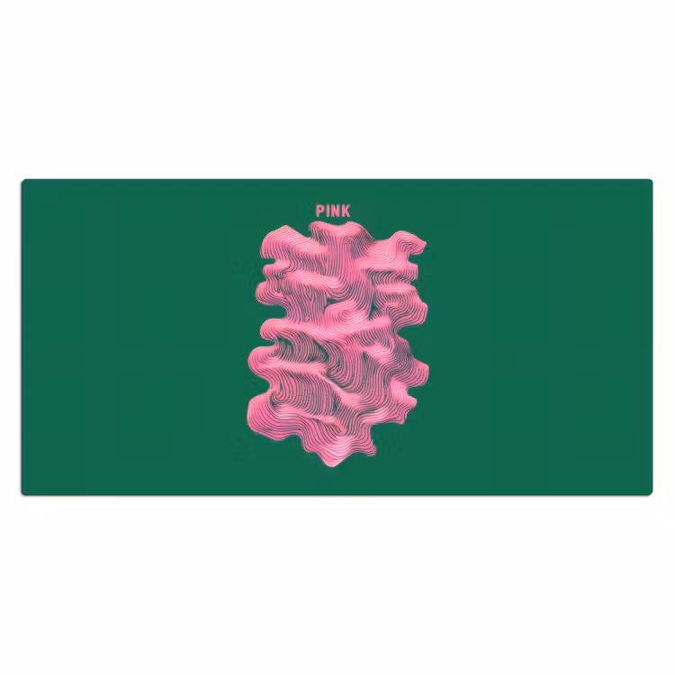 Bureau onderlegger - Abstract - Pink - Lijnen - Groen — 1
