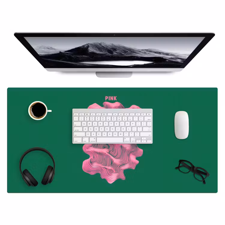 Bureau onderlegger - Abstract - Pink - Lijnen - Groen — 3