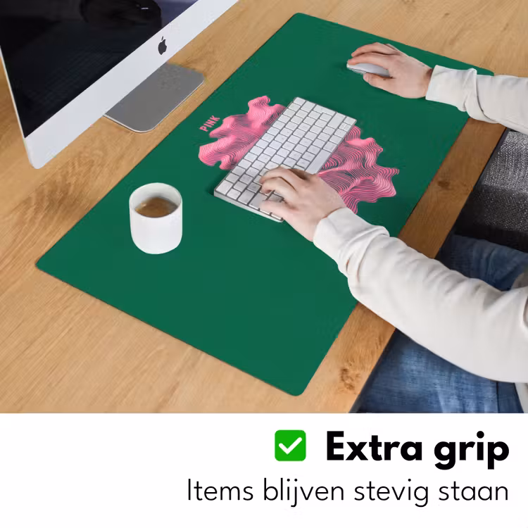 Bureau onderlegger - Abstract - Pink - Lijnen - Groen — 5