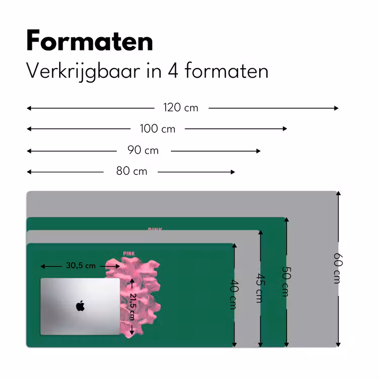 Bureau onderlegger - Abstract - Pink - Lijnen - Groen — 7