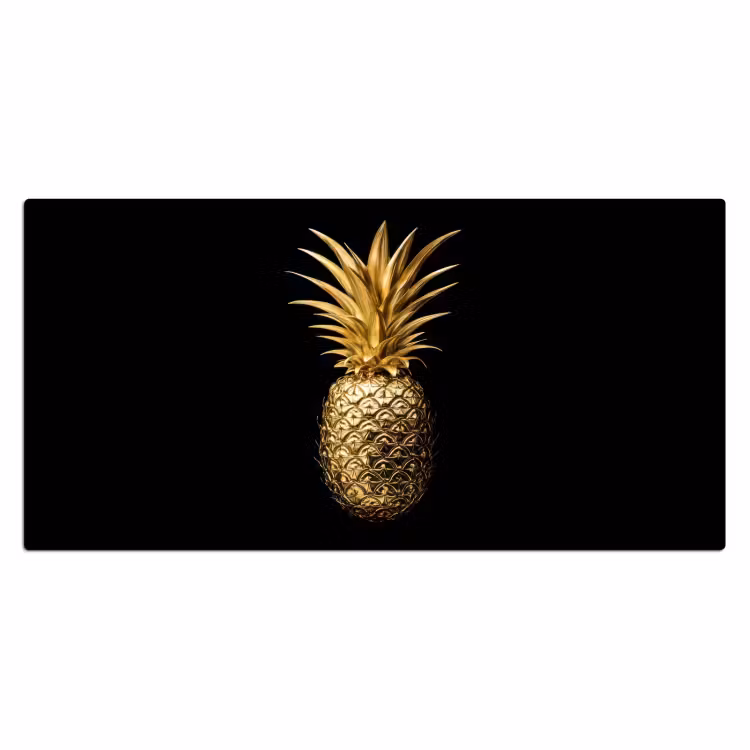Bureau onderlegger - Ananas - Zwart - Goud - Luxe — 1