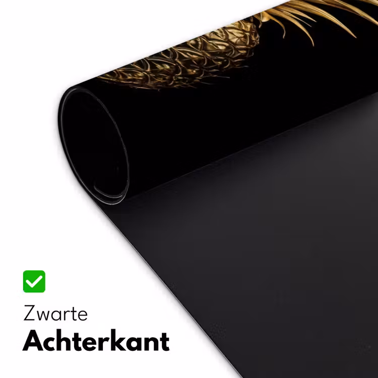 Bureau onderlegger - Ananas - Zwart - Goud - Luxe — 4