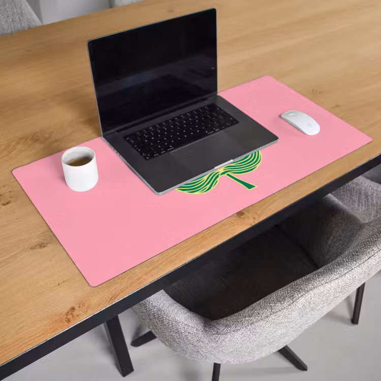 Bureau onderlegger - Blad - Groen - Illustratie - Minimalistisch — 2
