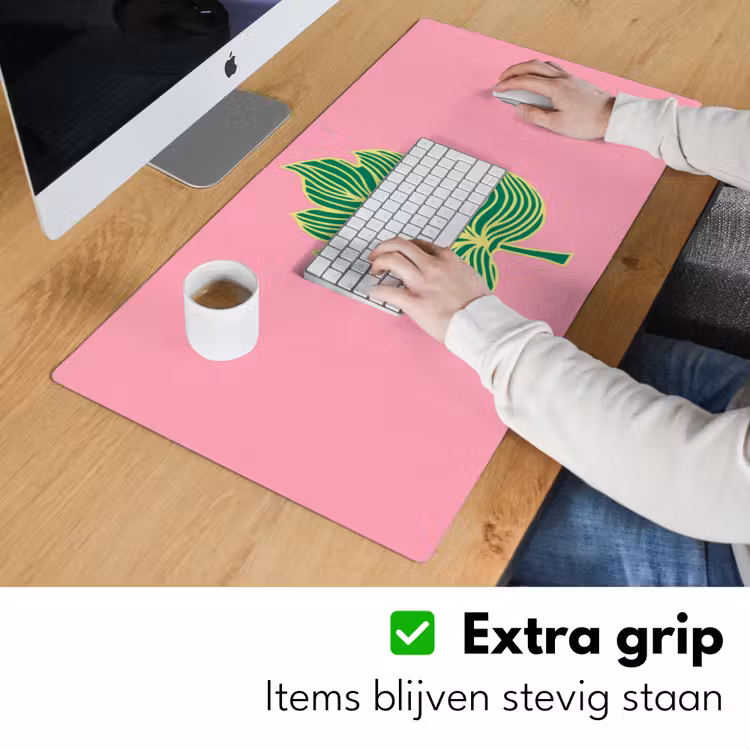 Bureau onderlegger - Blad - Groen - Illustratie - Minimalistisch — 5