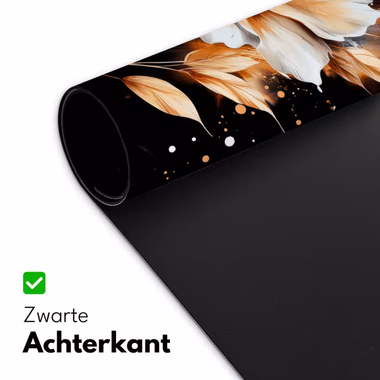 Bureau onderlegger - Bloem - Verf - Goud - Graffiti - Modern — 4
