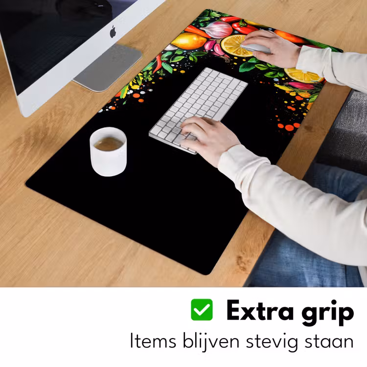 Bureau onderlegger - Citroenen - Peper - Kruiden - Graffiti - Verf - Abstract — 5