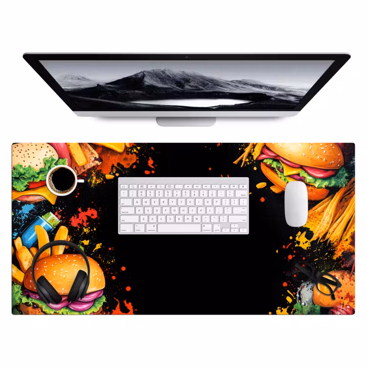 Bureau onderlegger - Fastfood - Graffiti - Hamburger - Eten - Modern — 3