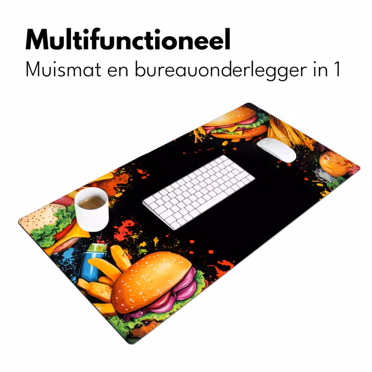 Bureau onderlegger - Fastfood - Graffiti - Hamburger - Eten - Modern — 6
