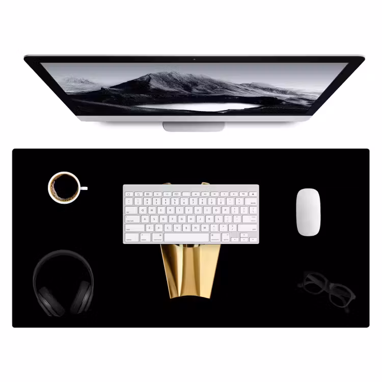 Bureau onderlegger - Friet - Goud - Chrome - Eten — 3
