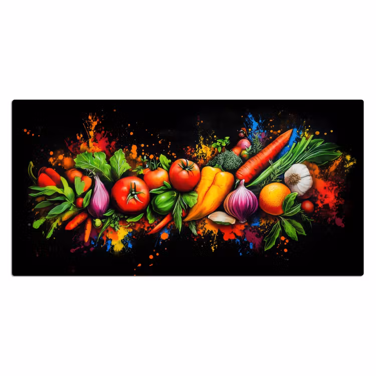 Bureau onderlegger - Groente - Eten - Kruiden - Graffiti - Koken — 1