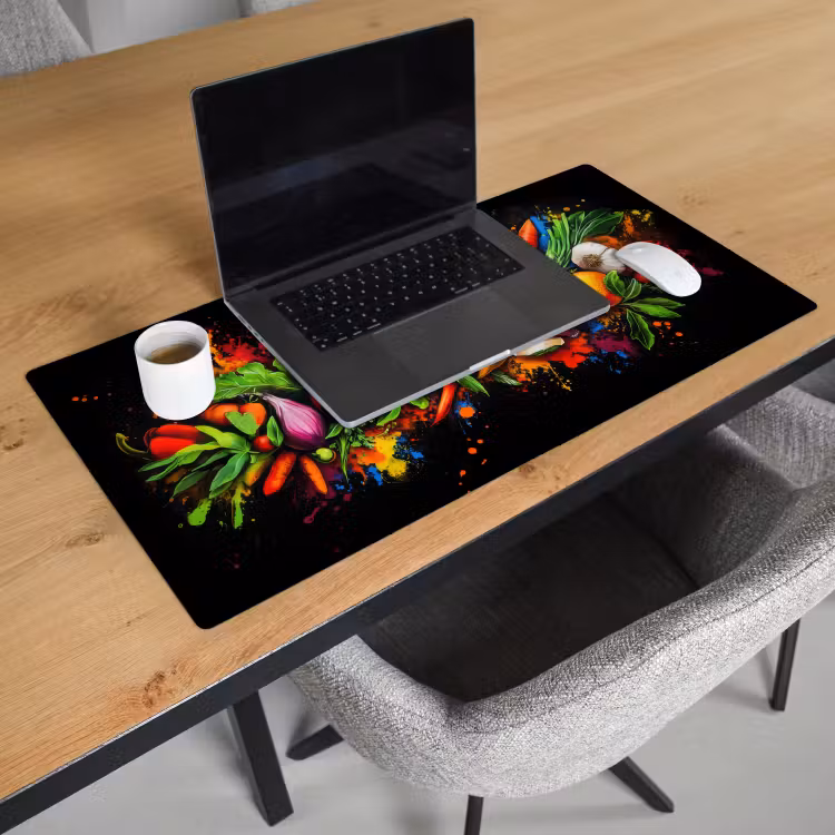 Bureau onderlegger - Groente - Eten - Kruiden - Graffiti - Koken — 2