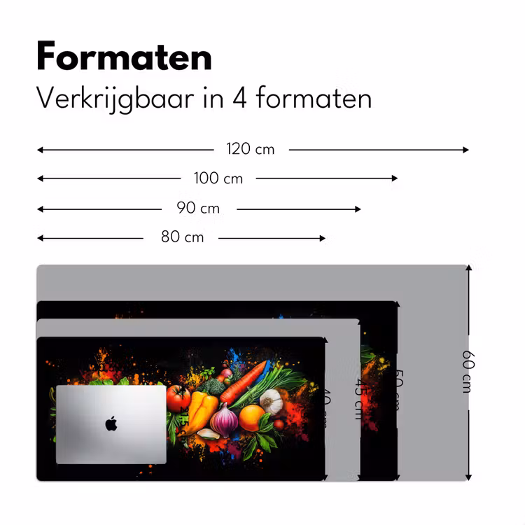 Bureau onderlegger - Groente - Eten - Kruiden - Graffiti - Koken — 7