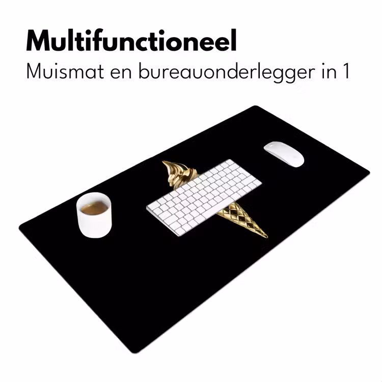 Bureau onderlegger - Ijs - Goud - Zwart - Eten — 6