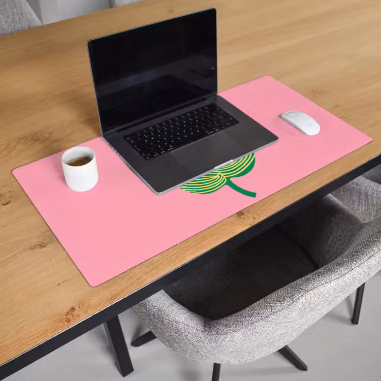 Bureau onderlegger - Illustratie - Blad - Minimalistisch - Groen — 2