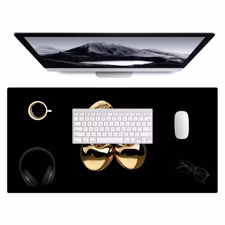 Bureau onderlegger - Kersen - Zwart - Goud - Chrome — 3
