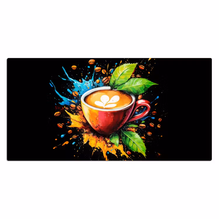 Bureau onderlegger - Koffie - Graffiti - Drinken - Abstract — 1