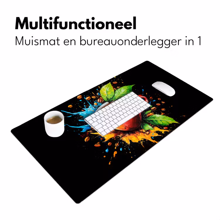 Bureau onderlegger - Koffie - Graffiti - Drinken - Abstract — 6