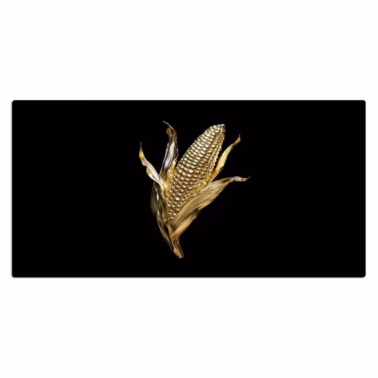 Bureau onderlegger - Mais - Eten - Goud - Zwart — 1