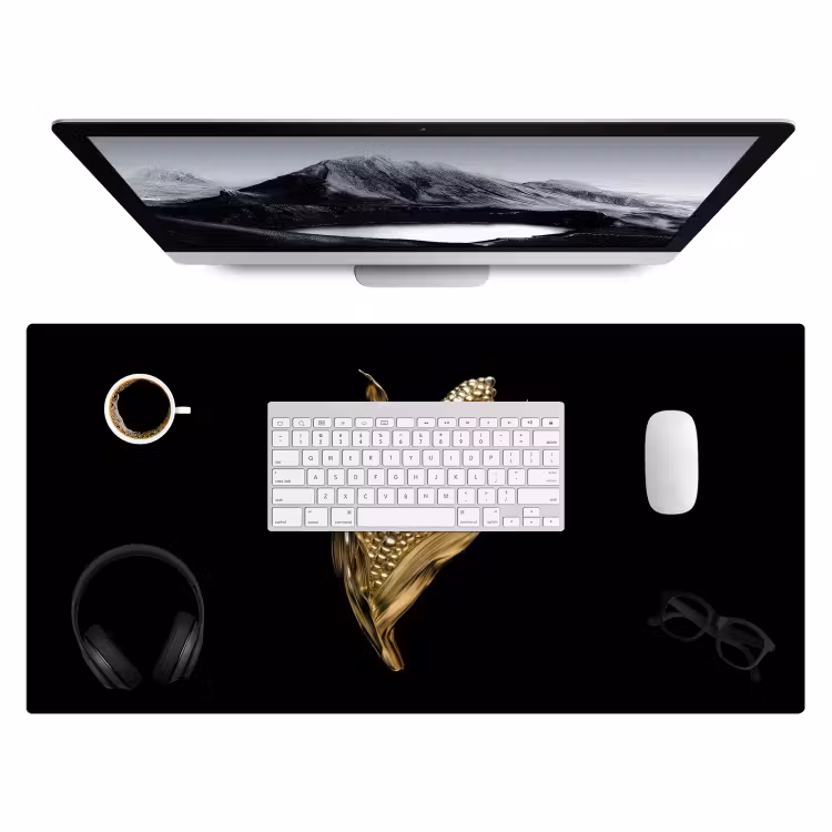 Bureau onderlegger - Mais - Eten - Goud - Zwart — 3