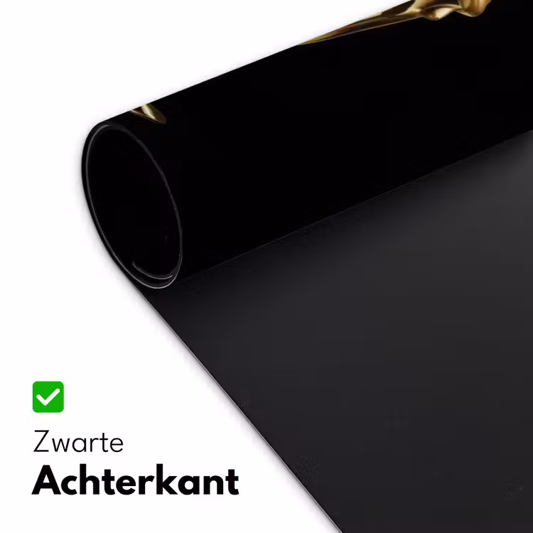 Bureau onderlegger - Milkshake - Goud - Drinken - Zwart — 4