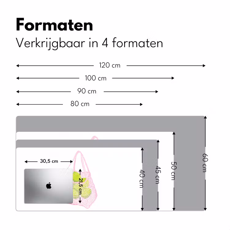 Bureau onderlegger - Netzakje - Roze - Illustratie - Limoenen — 7