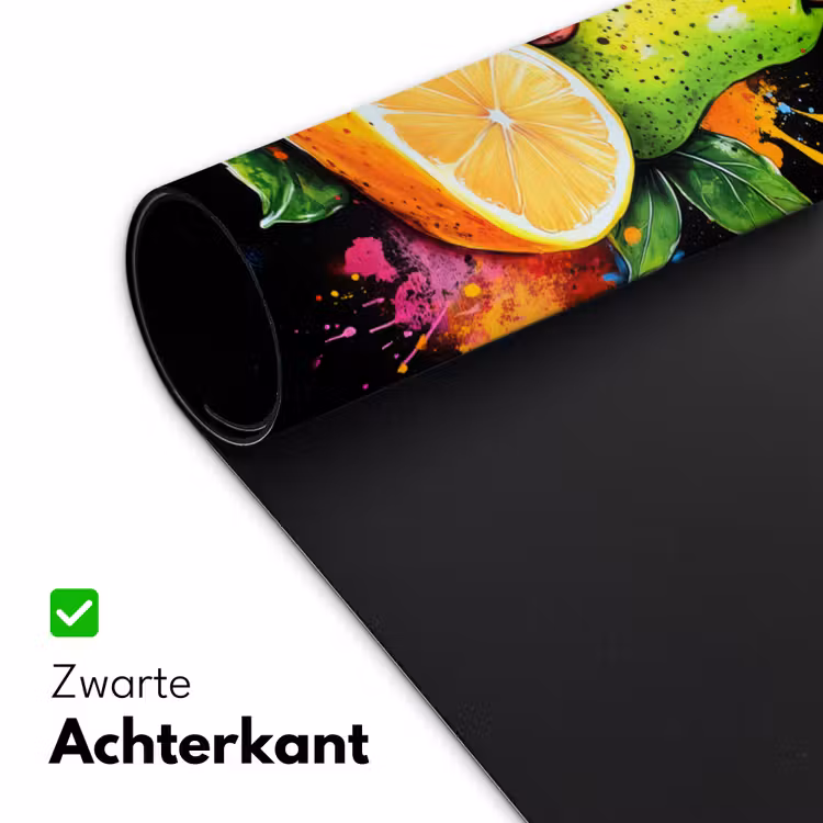 Bureau onderlegger - Paprika - Peer - Citroen - Graffiti - Verf - Abstract — 4