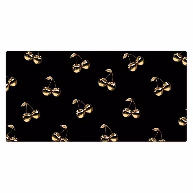 Bureau onderlegger - Patroon - Kersen - Goud - Chrome — 1