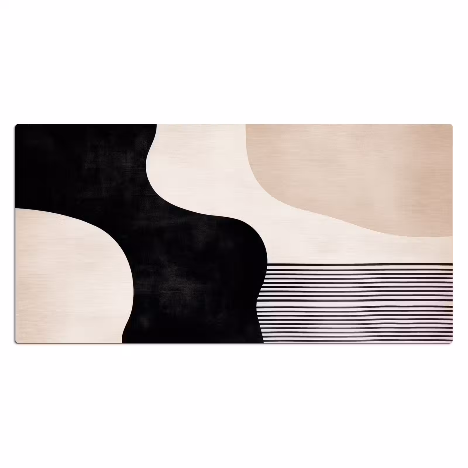 Bureau onderlegger - Abstract - Japandi - Beige - Modern — 1