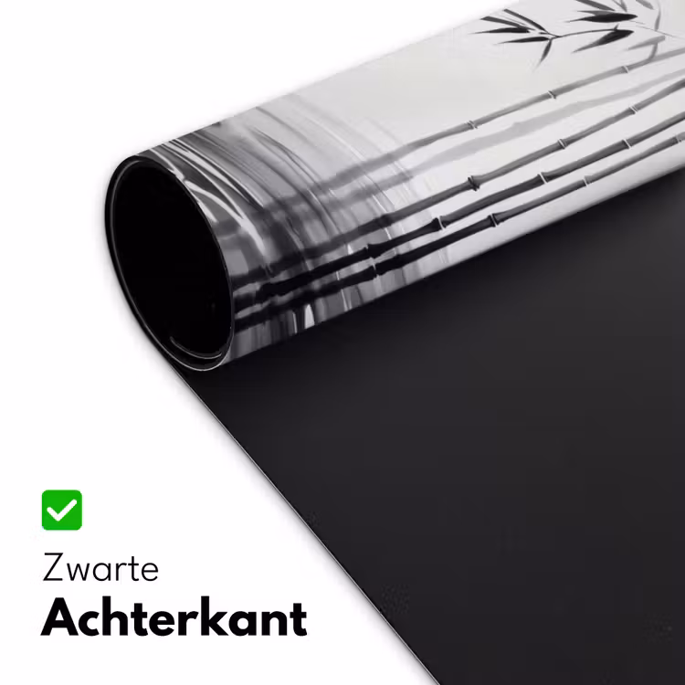 Bureau onderlegger - Bamboestammen - Water - Minimalistisch - Wit — 4