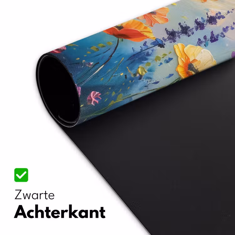 Bureau onderlegger - Bloemen - Natuur - Waterverf - Kunst — 4