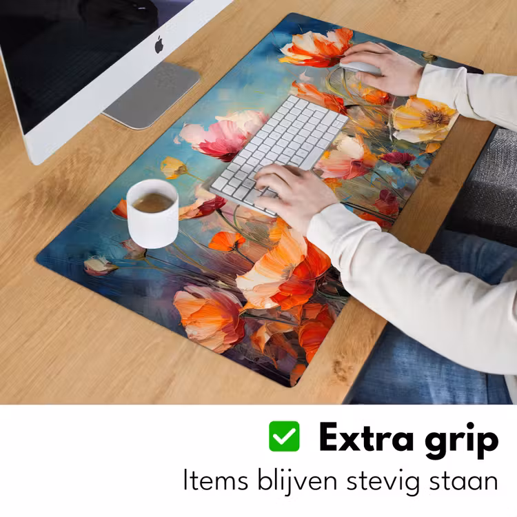 Bureau onderlegger - Bloemen - Watercolor - Kunst - Botanisch - Natuur — 5