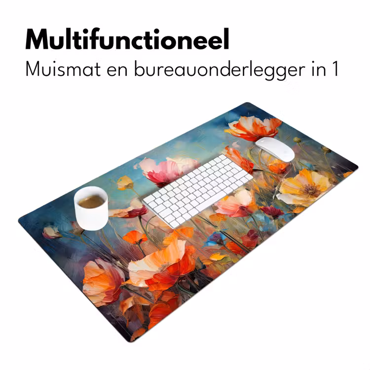 Bureau onderlegger - Bloemen - Watercolor - Kunst - Botanisch - Natuur — 6
