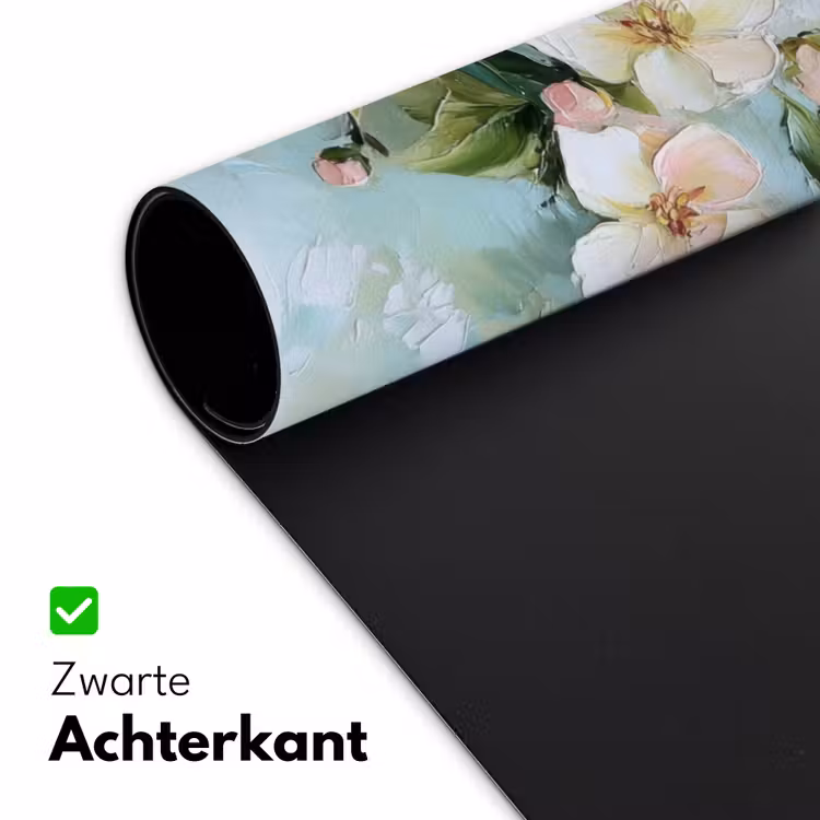 Bureau onderlegger - Bloesem - Bladeren - Lichtblauw — 4