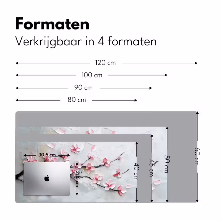 Bureau onderlegger - Bloesem - Kunstzinnig - Roze - Sakura — 7