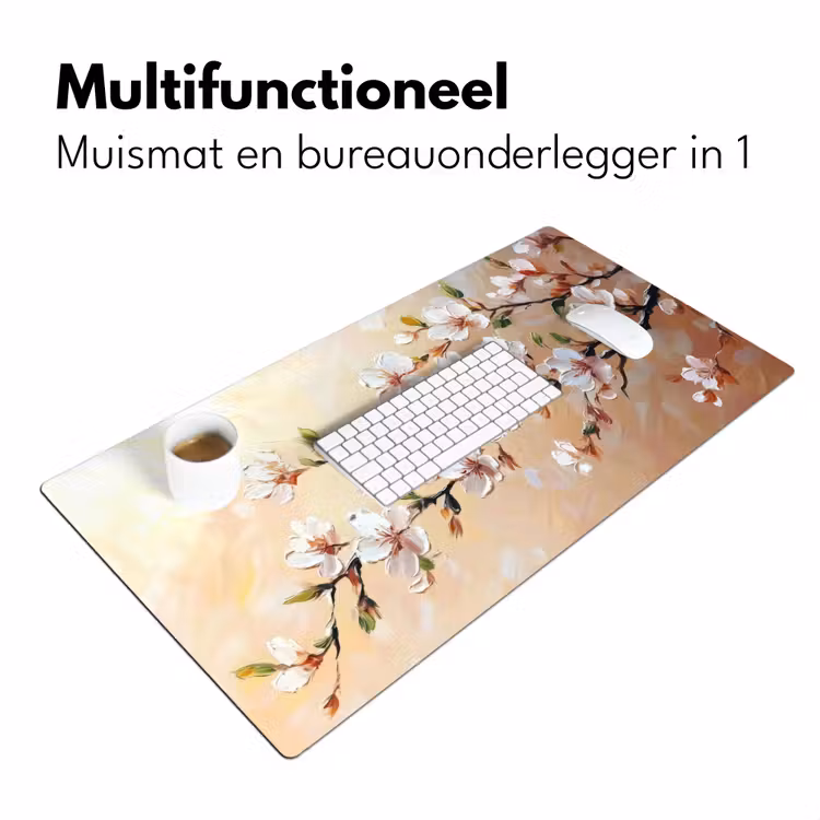 Bureau onderlegger - Bloesemtakken - Schilderachtig - Roze — 6