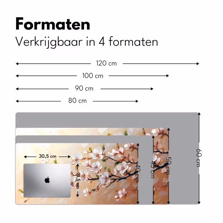 Bureau onderlegger - Bloesemtakken - Schilderachtig - Roze — 7