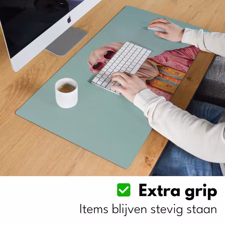 Bureau onderlegger - Hond - Overhemd - Bloemen - Bril — 5