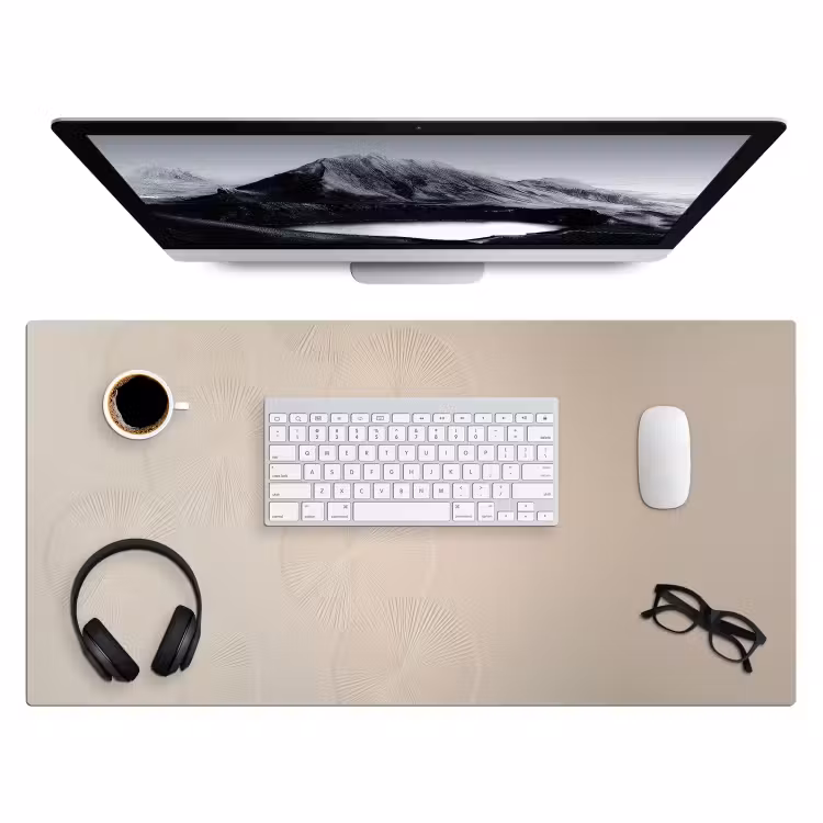 Bureau onderlegger - Japandi - Beige - Modern — 3
