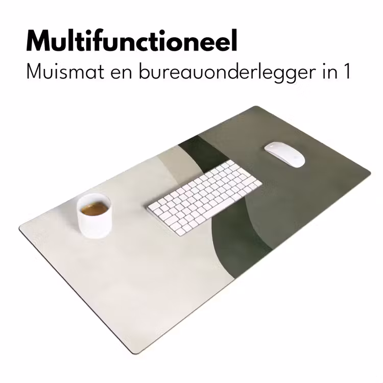 Bureau onderlegger - Japandi - Groen - Abstract - Modern — 6