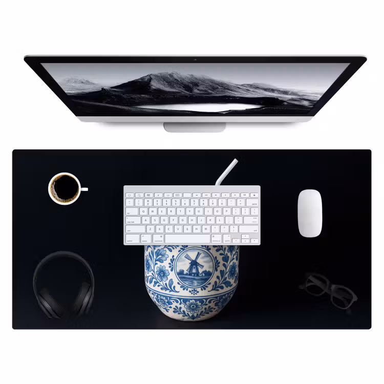 Bureau onderlegger - Kokosnoot - Eten - Delfts blauw - Drinken — 3