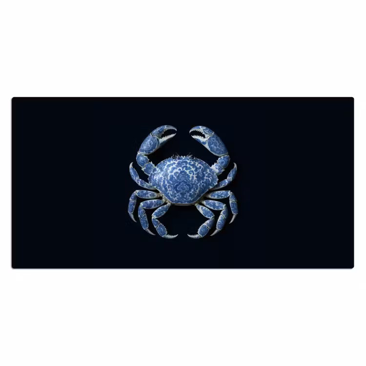 Bureau onderlegger - Krab - Delfts blauw - Dieren — 1