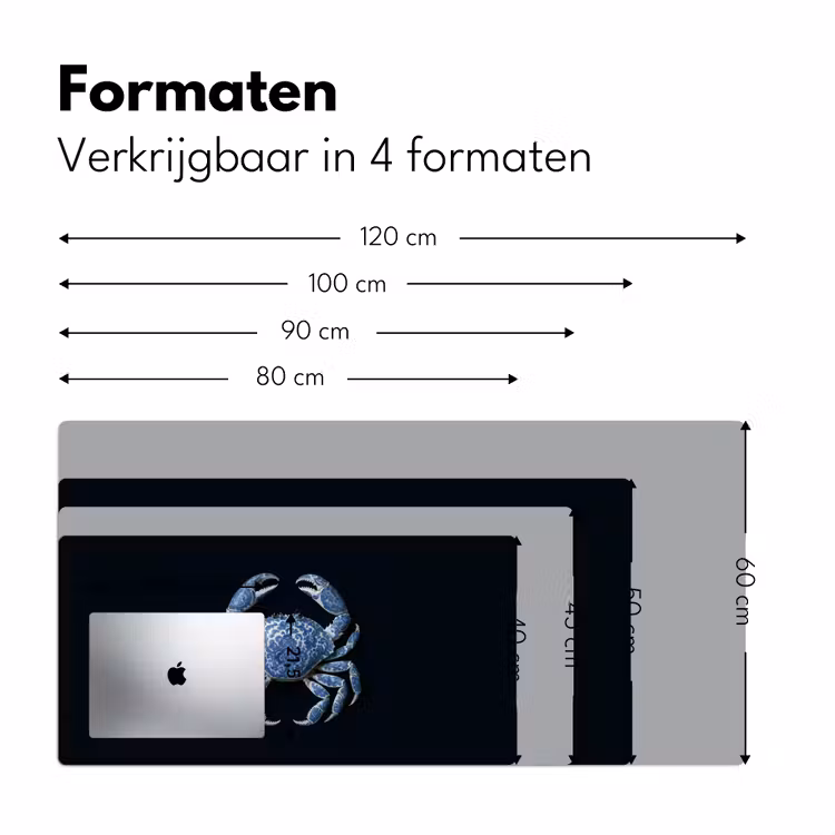 Bureau onderlegger - Krab - Delfts blauw - Dieren — 7