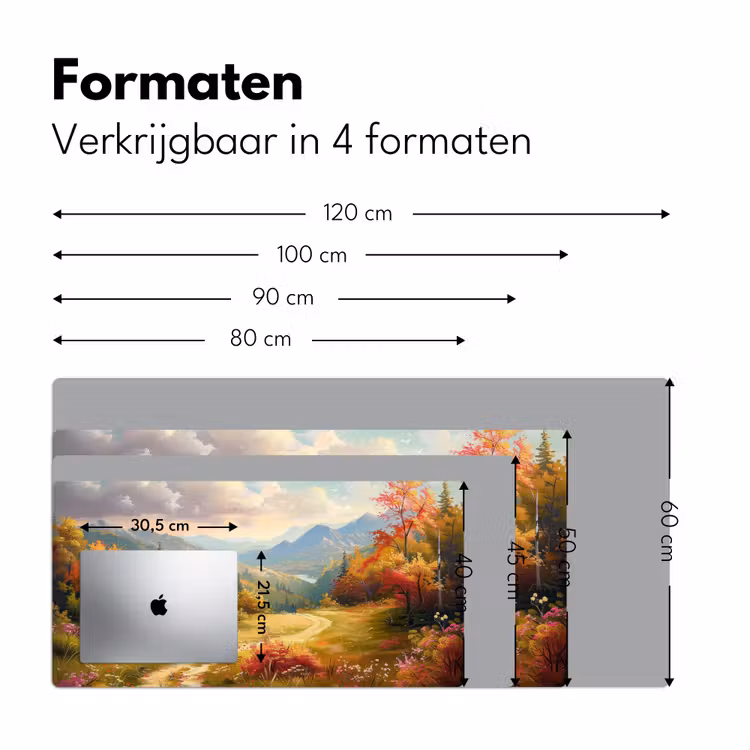 Bureau onderlegger - Landschap - Illustratie - Natuur — 7