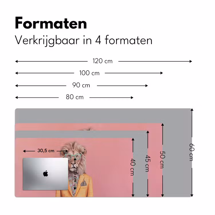 Bureau onderlegger - Leeuw - Pak - Geruit - Bril — 7