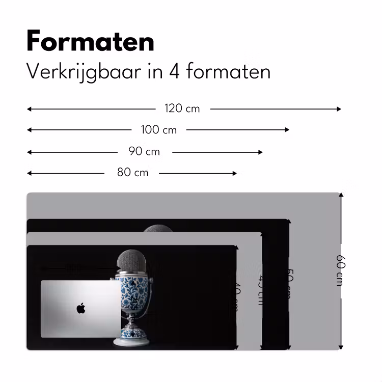 Bureau onderlegger - Microfoon - Delfts blauw - Muziek — 7