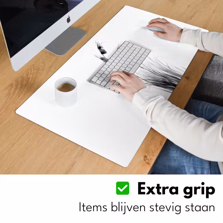 Bureau onderlegger - Minimalistisch - Stelen - Wit — 5