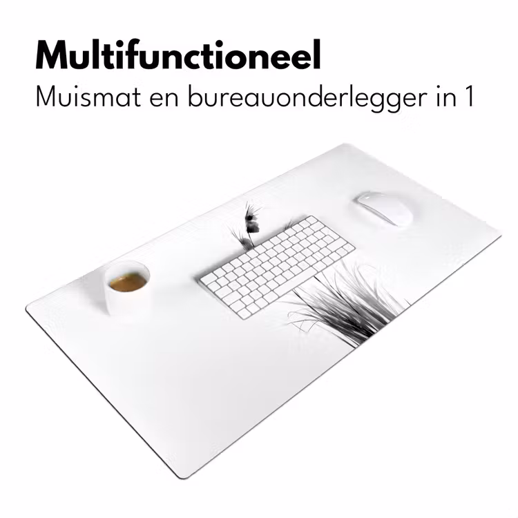 Bureau onderlegger - Minimalistisch - Stelen - Wit — 6