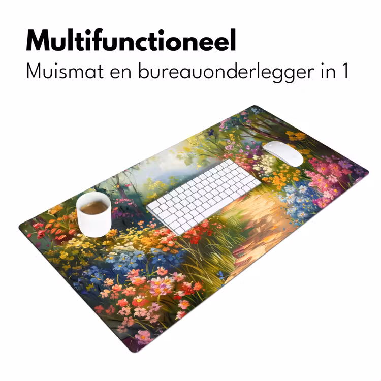 Bureau onderlegger - Natuur - Landschap - Bloemen - Kleurrijk — 6